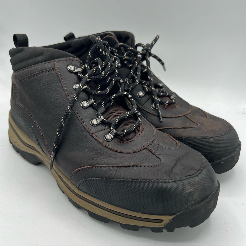 Timberland Backroads Hiker 22913 Leather Jungle Trail Hiking Boots Big Boys 7